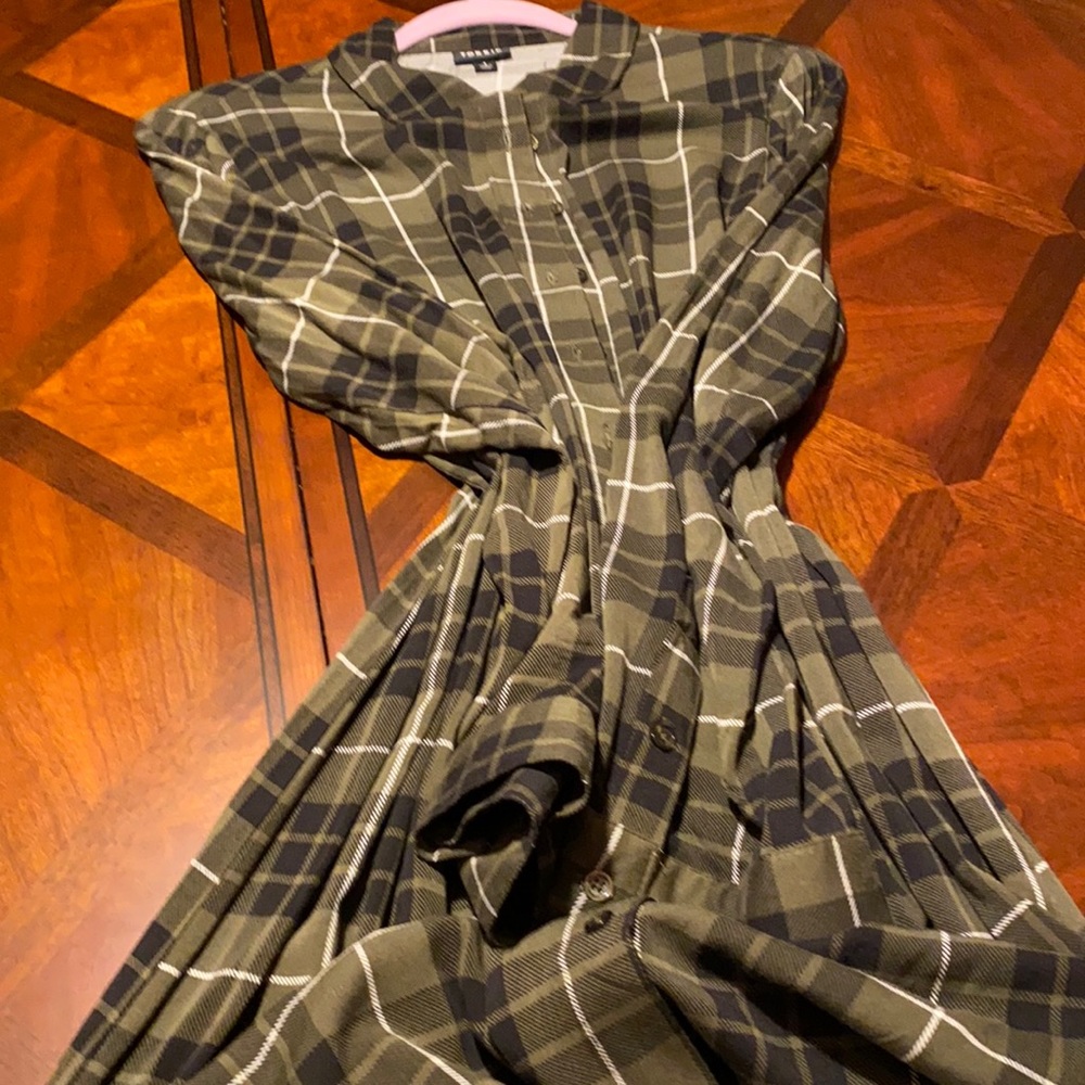 Knee length super comfortable shirt dress